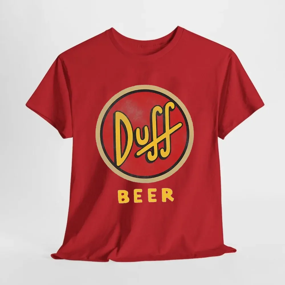 Camiseta Unisex de cerveza Duff, regalo para fanáticos, Moe's Bar, beber Homer, Simpson Duffman, ropa divertida, camiseta de programa de televisión, Merch de dibujos animados Vintage de algodón