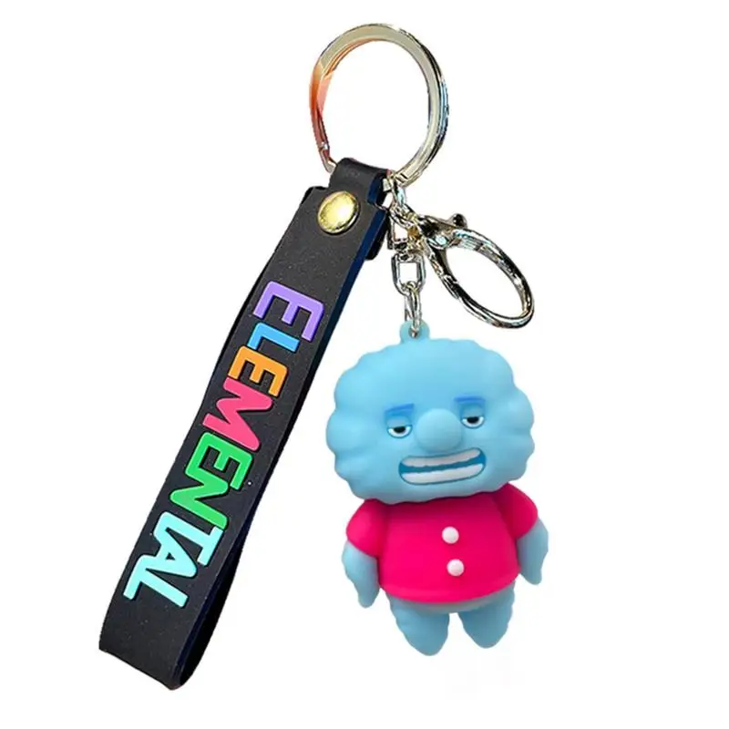 Crazy Elemental City Cartoon Elemental Crazy City Keychain Doll Anime Cute Hangings Pendant Elemental Keychain Doll For Kids