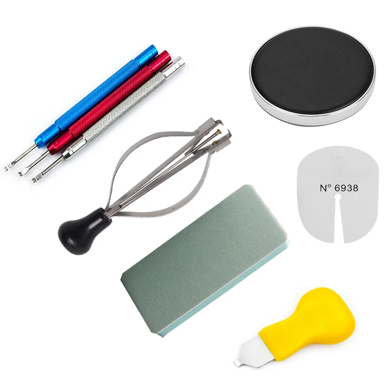 

1/3/8PCS Watch Movement Casing Cushion Leather Protective Pad Holder for Watchmaker Watch Part Glass Repair Battery Change Tool