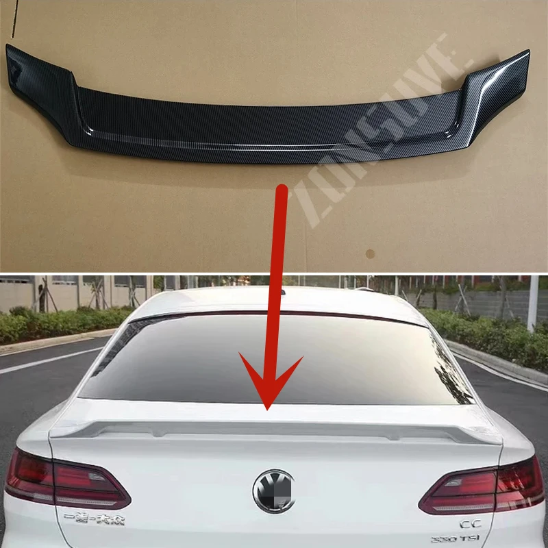 For Volkswagen Arteon CC 2019--2024 Year Spoiler Sport Rear Trunk Wing Car Body Kit Accessories