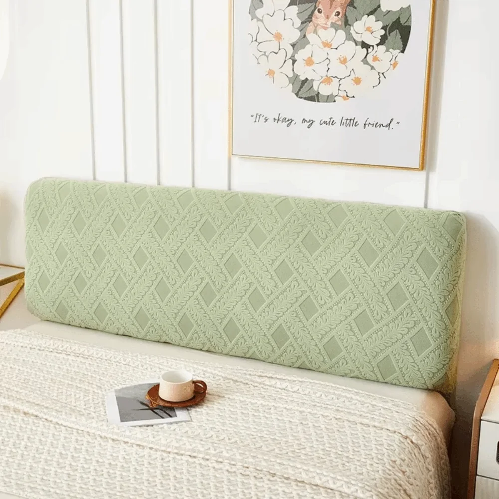 

Elastic Jacquard Bedhead Cover Dustproof All-inclusive Bed Head Slipcover Non-slip Solid Color Headboard Cover Homestay