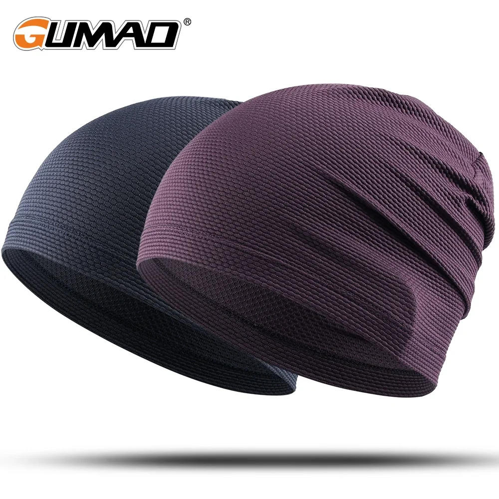 Summer Ice Silk Cycling Cap Running Bicycle Hat Sport Caps Headdress Hiking Headscarf Baseball Riding Mesh Beanie Men Women Hats