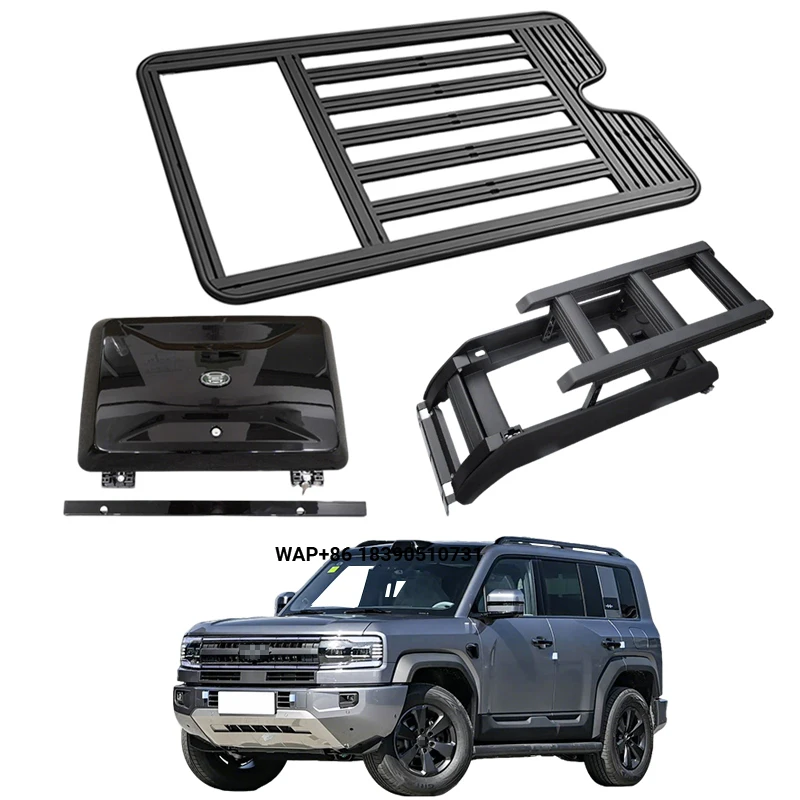 

Guality Aluminum Car Roof Cargo Luggage Roof Rack Side Ladder Side Box for Formula Leopard 2023-2024 2025+