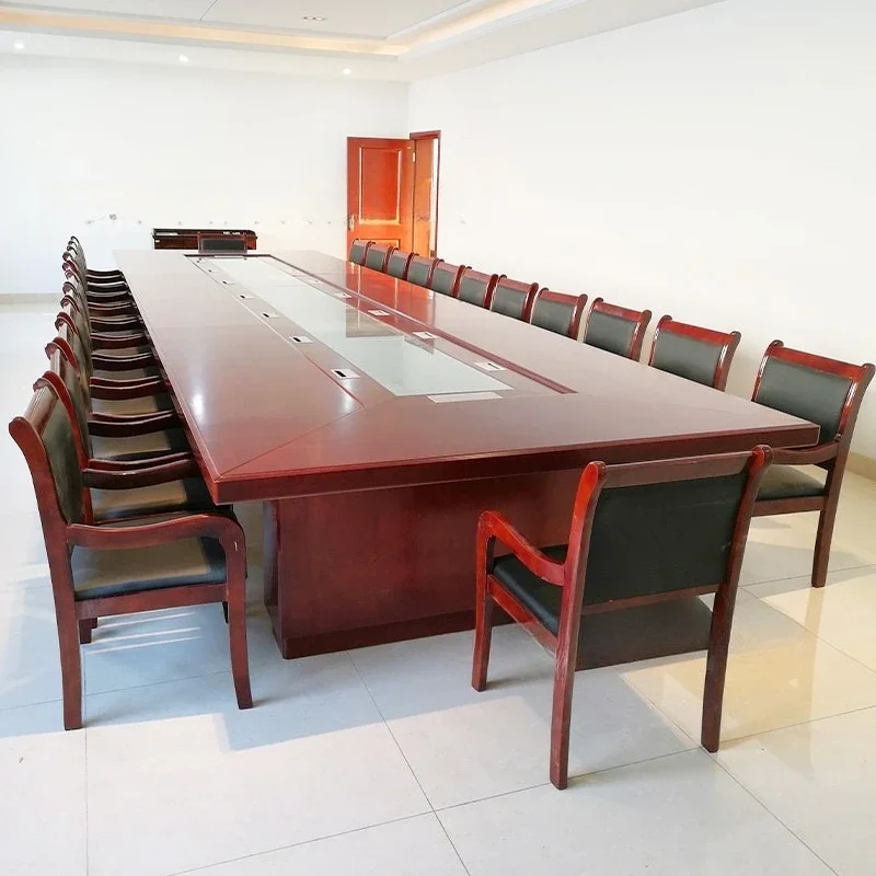

Large painted veneer usiness training table conference room large conference table recepti