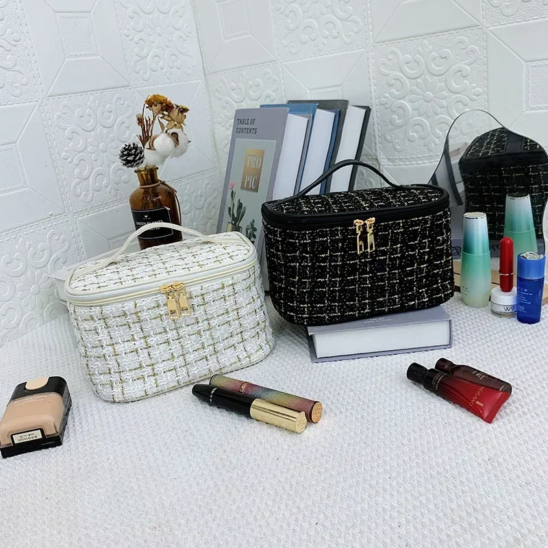

Cosmetic Bag Small Fragrance Large Capacity Portable Cosmetic Storage Bag Multi-functional High-end Toiletry Bag