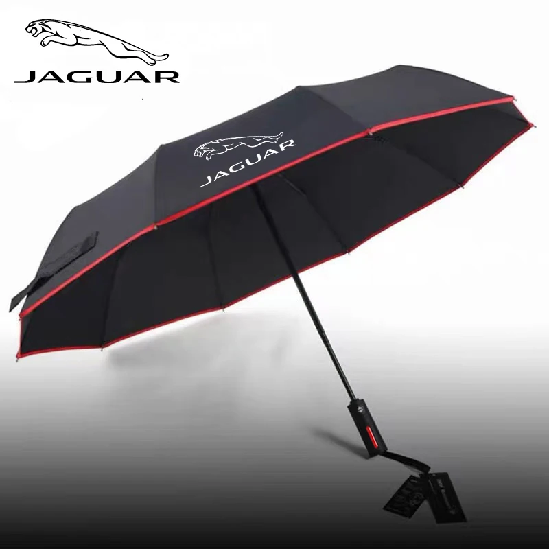 Car Automatic Folding Windproof Sunshade Umbrella For Jaguar E-PACE F-PACE F-TYPE I-PACE XE XF XK XJR XJ XEL XFL XK Accessories