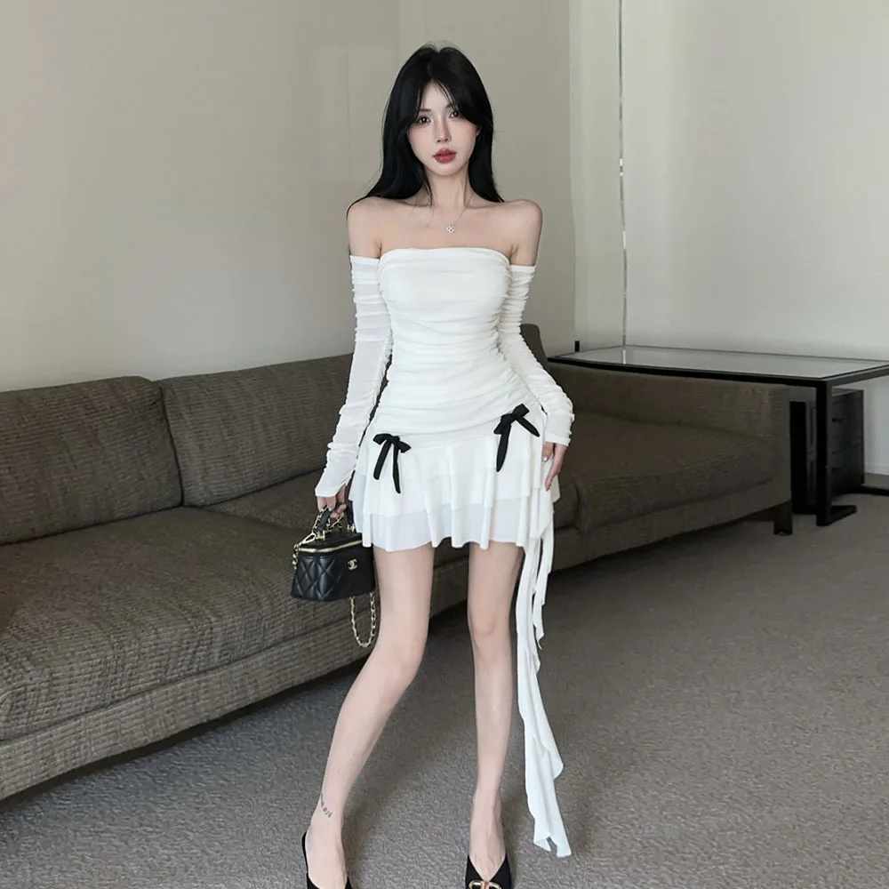 

Сексуальная пряная девушка Pure Desire Однорастный узел ort Dr Вязаный полиэстер с низкой талией Thi Long Sve Bum Coverin...