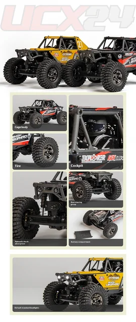 UDIRC UCX24 UCX2405 1/24 RC クローラーブラシレス/ブラシ付き