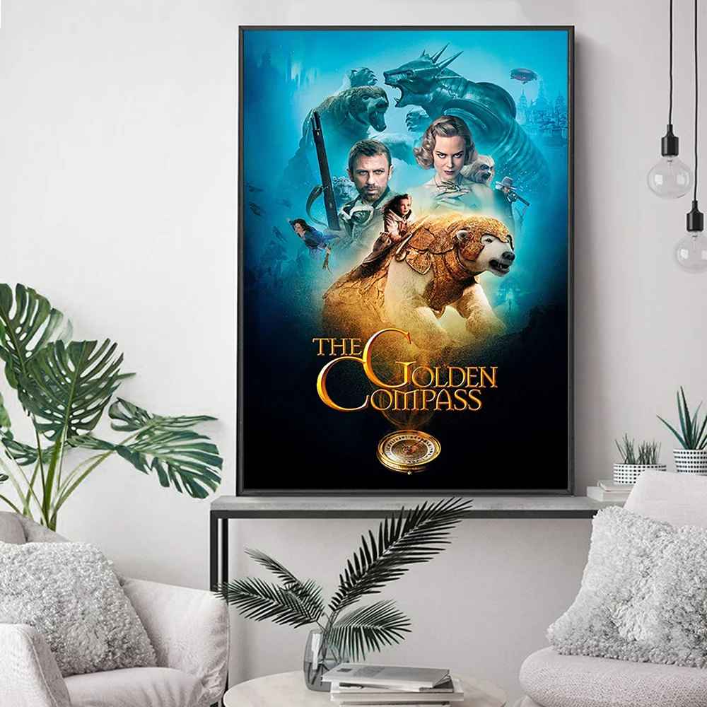 The Golden Compass Fantasy Adventure Movie Poster West Magic Art Print Wall Picture White Bear Canvas Painting Kids Room Decor