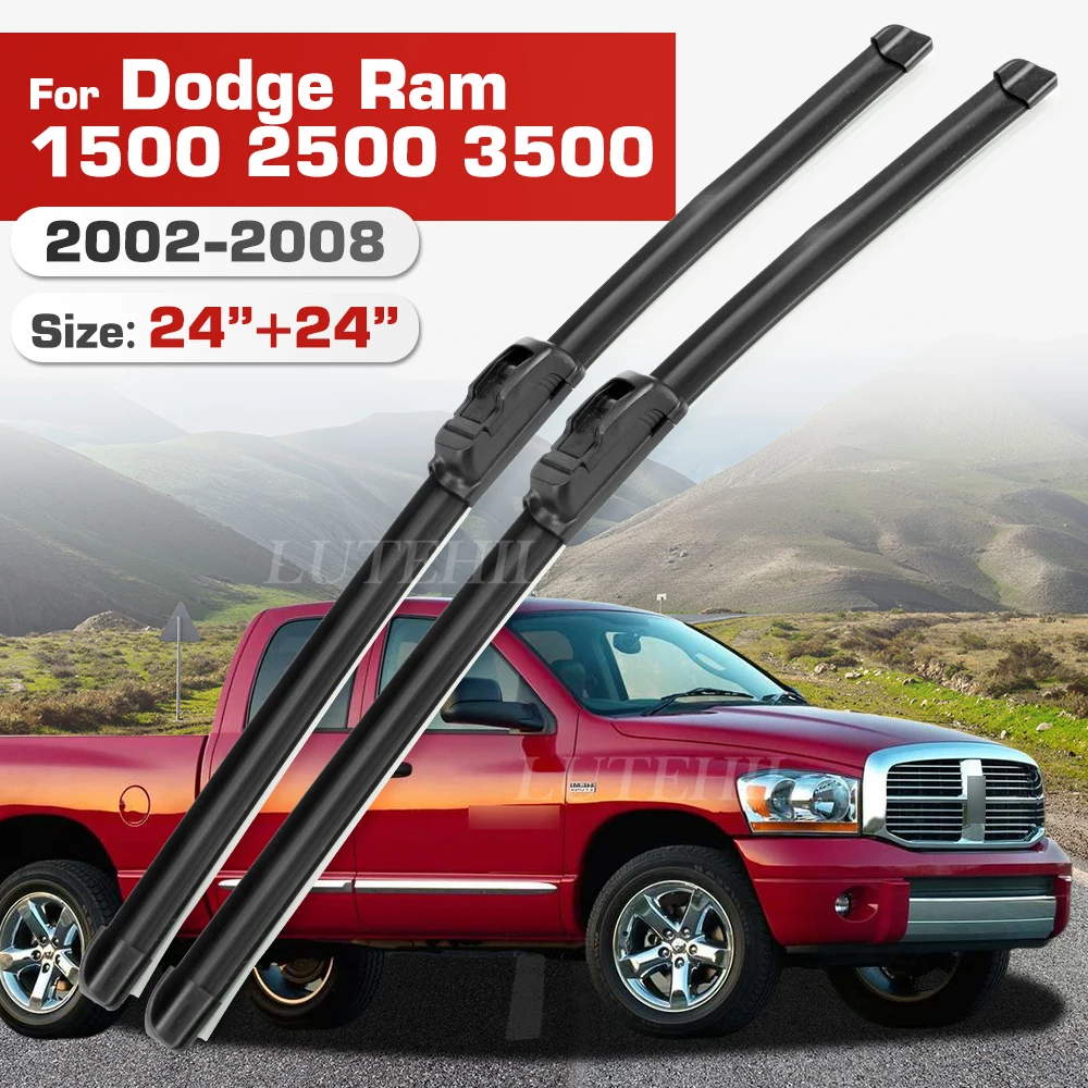 

Стеклоочиститель для Dodge Ram 1500 2500 3500 2002-2008 2003 2004 2005 2006, передние лобовое стекло, щетка для лобового стекла 24 "+ 24"