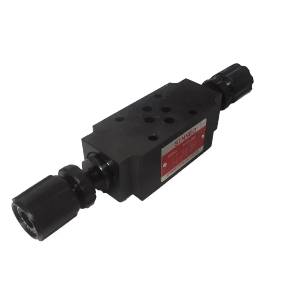 

Hydraulic two way throttle valve superimposed speed regulating valve