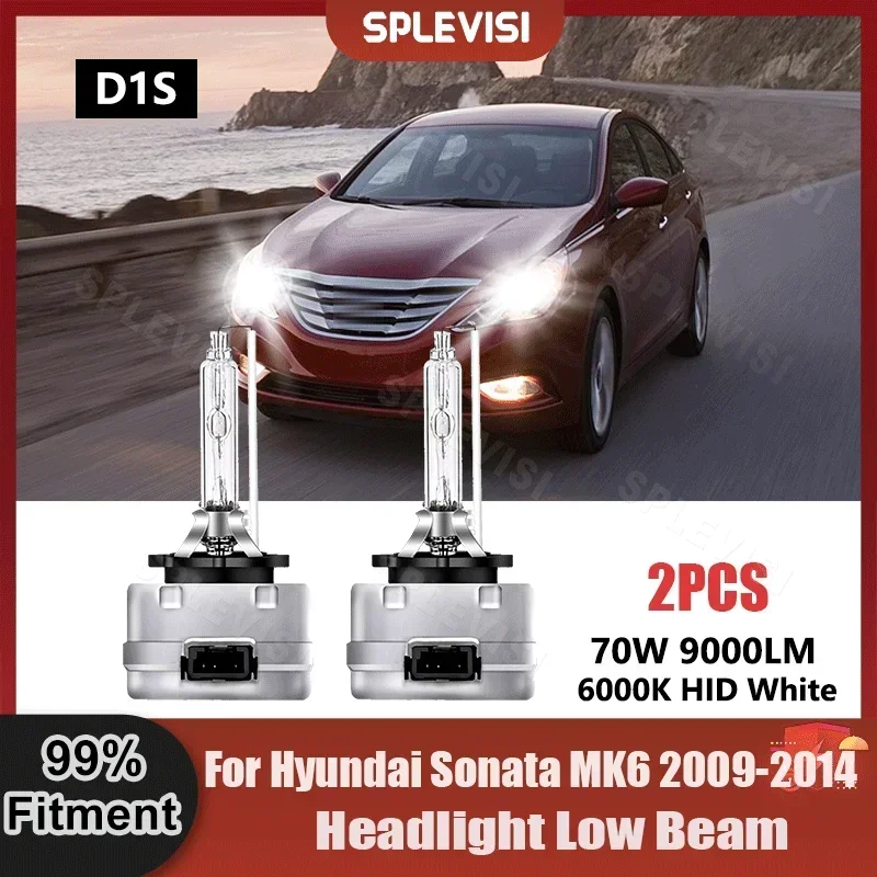 

D1S Low Beam Xenon Light 9000LM 70W For Hyundai Sonata MK6 2009 2010 2011 2012 2013 2014 Replace Xenon Lamp Bulbs