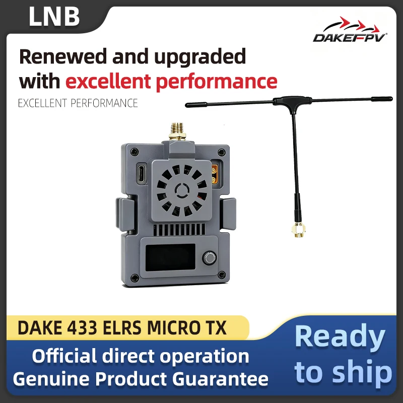 โมดูลรับส่งสัญญาณ ELRS 433MHz/915MHz/2.4GHz 2W ความถี่เดียว เสาอากาศเดี่ยว พร้อมอินเทอร์เฟซ JR เหมาะสำหรับ FPV