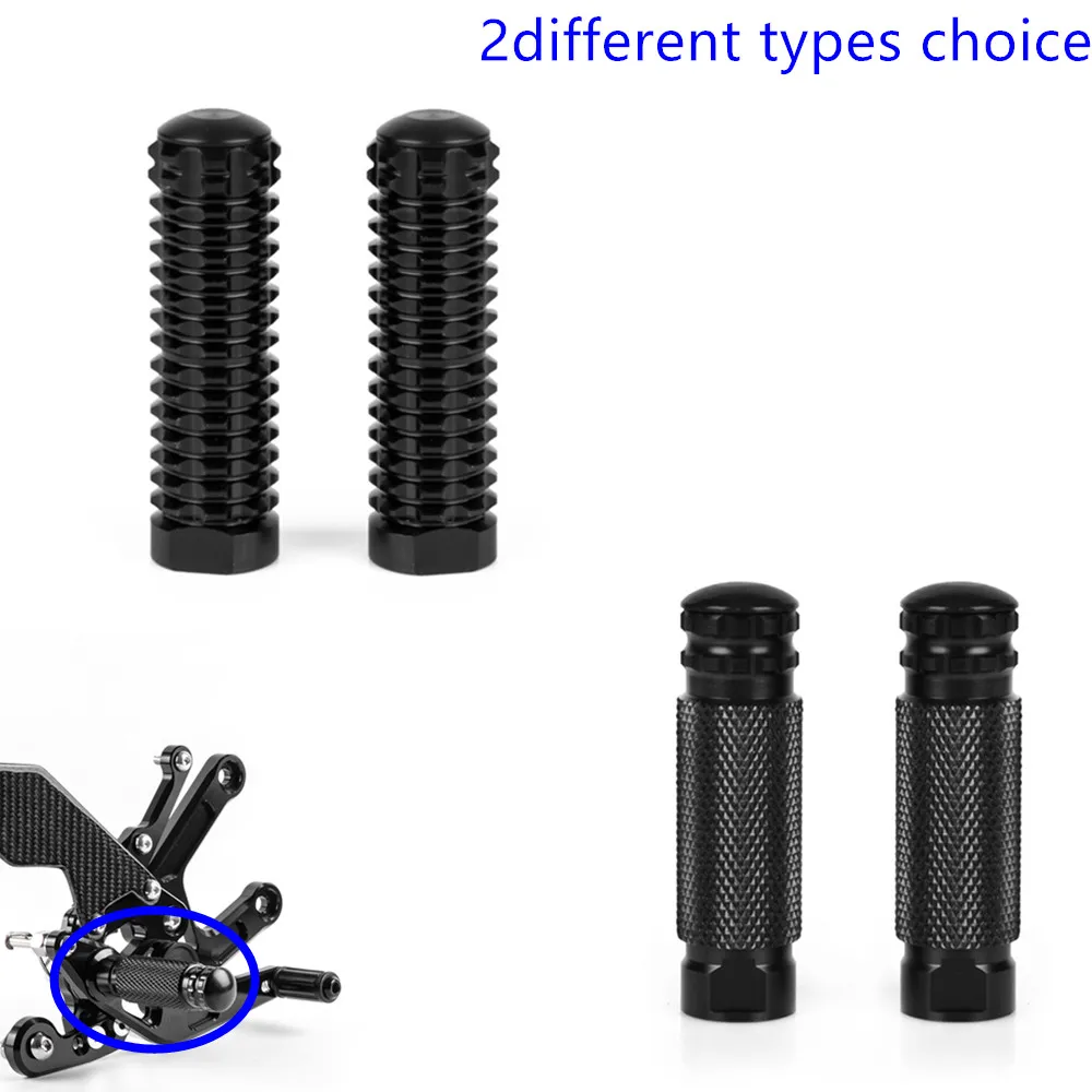 Universal Footpegs Aluminum Foot Rests Peg Pedals M8 Fixing Rearset Motorcycle Rear Sets Accessories