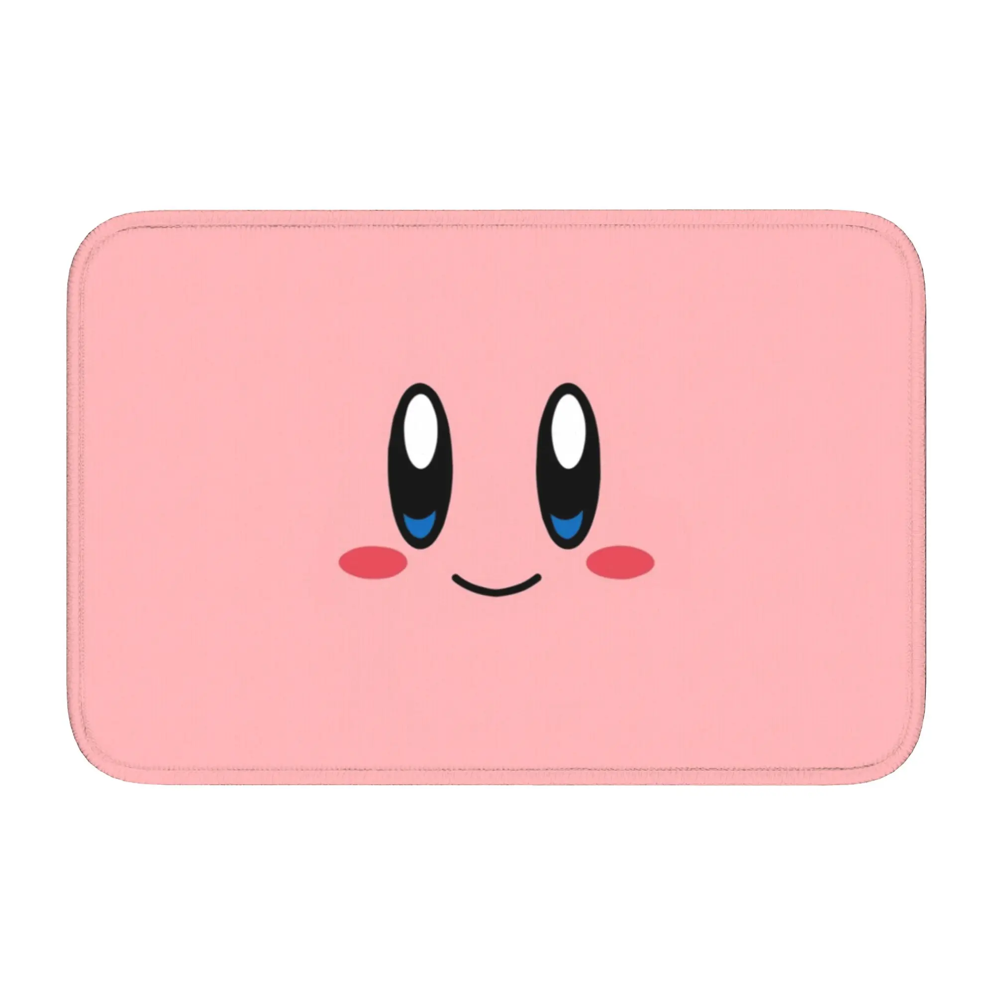 

Kirbys Cartoon Game Floor Door Kitchen Bathroom Mat Anti-Slip Indoor Doormat Garden Living Room Entrance Rug Carpet Footpad