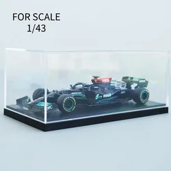 1pc Scale 1:43 Transparent Acrylic Hard Cover Case Display Box For Car Model Figure Collectible Miniature