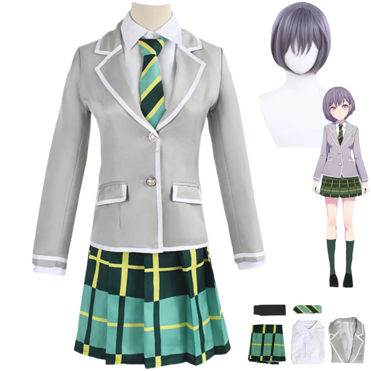 Anime BanG Dream! Takamatsu Tomori Cosplay Costume It's MyGO Wig Japanese JK Uniform Skirt Adult Woman Kawaii Campus Suit