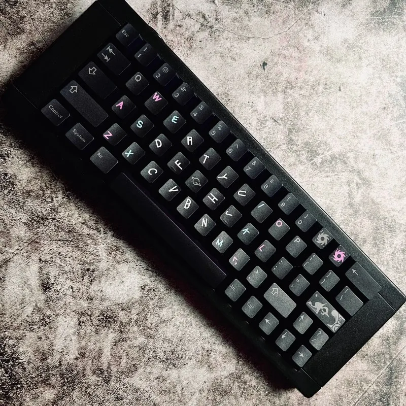 Imagem -04 - Gmk Singularity Tema Keycaps Grupo Sublimação Pbt Perfil Cereja Acessórios Teclado Mecânico Preto Presente