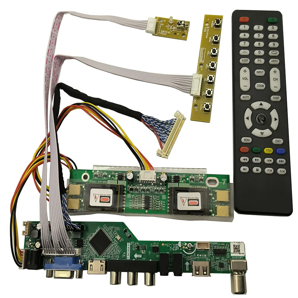 Nieuwe Tv Kit Voor M215hw01 V0/M215hw01 V1/M215hw01 V9 Tv + Hdmi + Vga + Av + Usb Lcd Led Scherm Controller Board Driver