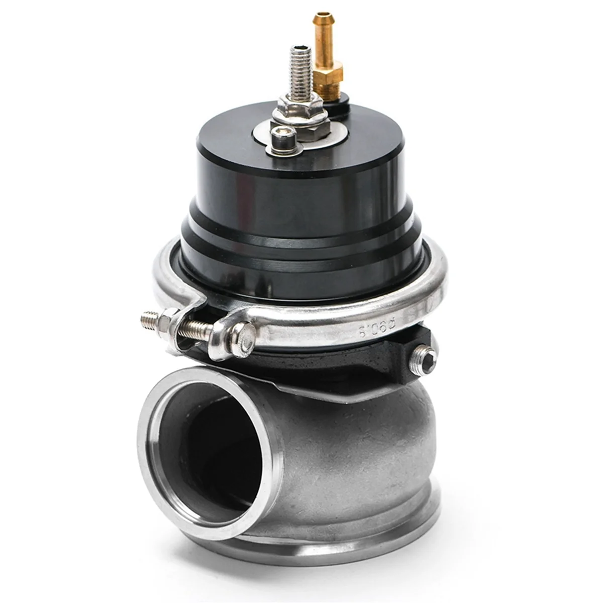 60mm Wastegate Turbo External Kit with V-Band Flange and Clamp Universal Turbo External Waste Gate for Turbo Manifold