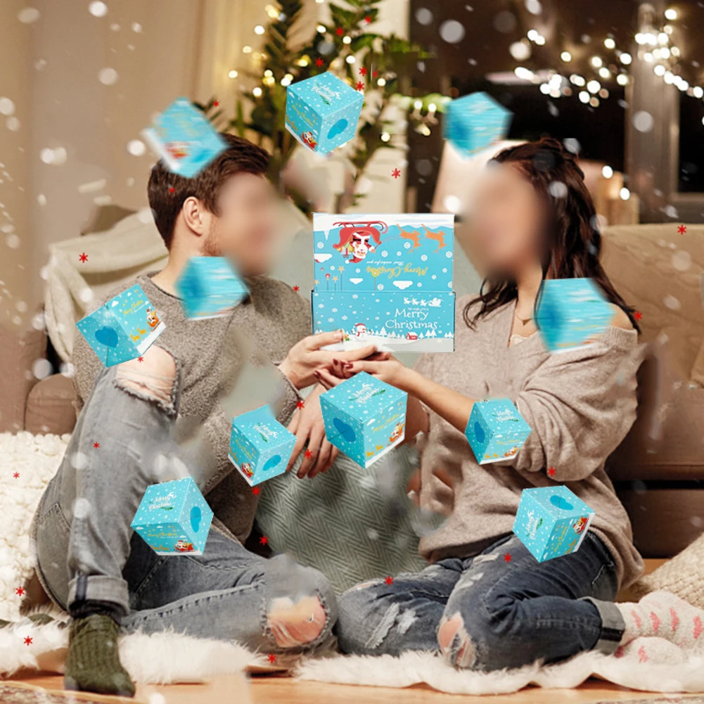 صندوق مفاجآت مكون من 12 قسمًا لإنشاء لحظات فريدة من نوعها وتفاعلات ممتعة في الاحتفالات والمناسبات المختلفة