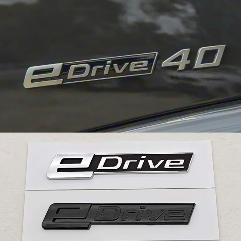 NEW 3D ABS Car Styling Logo eDrive Badge Rear Trunk Sticker For i3 i4 i8 5 7 Series G28 X1 X3 X5 E60 G30 G31 G05 F15 Accessories