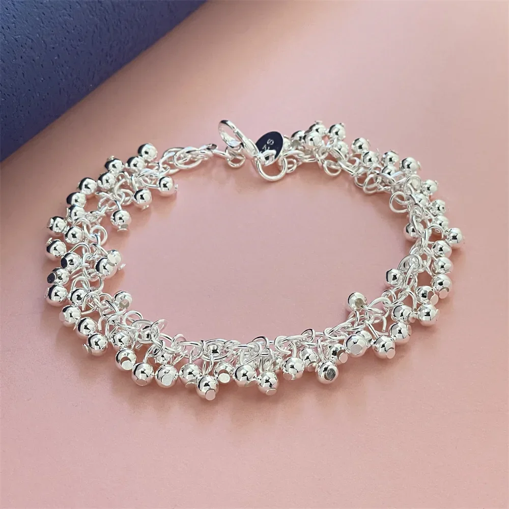 925 Sterling Zilveren Armband Druivenkralen Prachtige Vrouwen Mode Bruiloft Feest Cadeau Sieraden