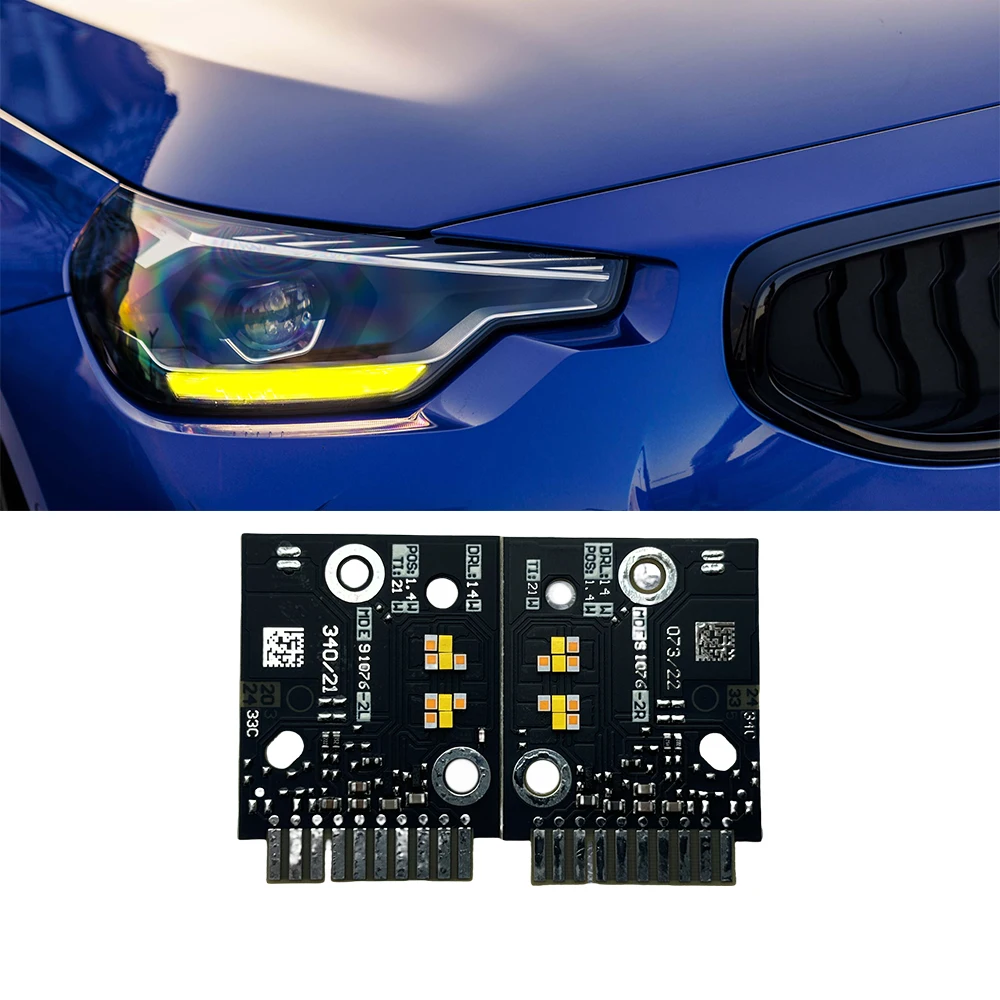 

For BMW G87 M2 G42 220d 220i 230i 218i M240i Standard LED Headlight 2022-2024 Daytime Running Light CSL Yellow Blue Red Not RGB