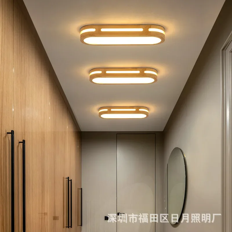 

Modern Real wooden Wall Lamps For Corridor Stairs Balcony Bedroom Living Room Wood LED Indoor Lights Lustre Lighting