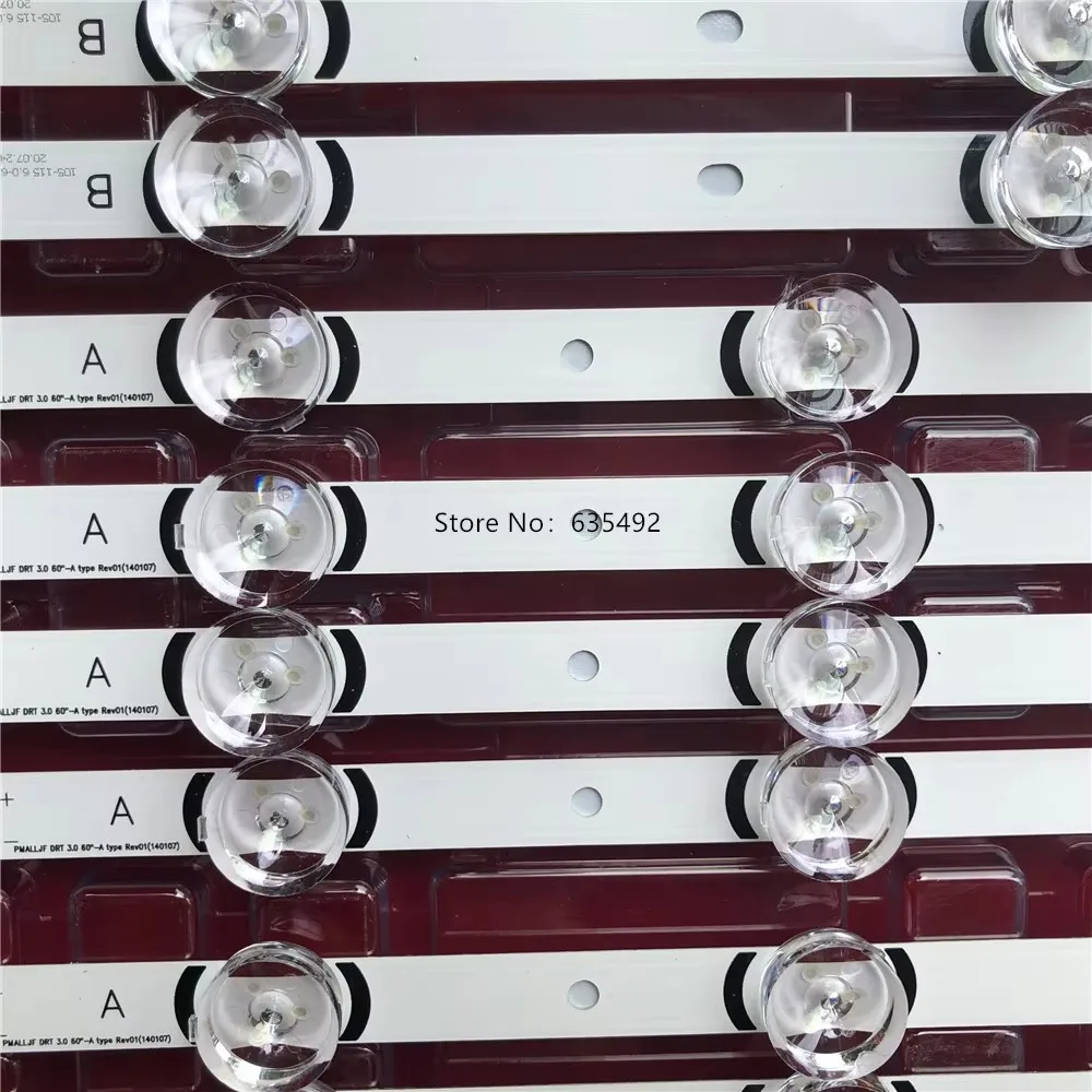 

12PCS LED Backlight Strip for DRT 3.0 60" 6916L-1720A 6916L-1721A 60LB5610 60LB5620 60LB5700 60LB5800 60LB5820 60LB5900 60LB6000