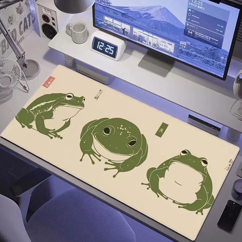 

HYBXAXC Japanese Art Frog Painting Mouse Pad Gaming Mousepad Rubber Non-Slip Long Desk Mat Large Computer Laptop Mouse Pad