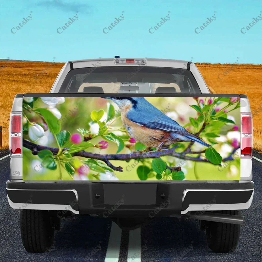 spring landscape bird car sticker rear car rear modification custom suitable for SUV car truck packaging sticker decal