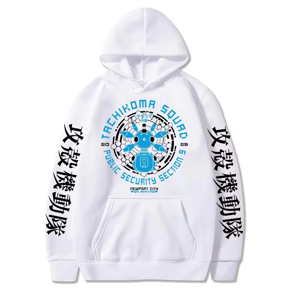 Sci‑Fi Mecha‑Robot Manga Graphic Hoodie Unisex Men Women Long‑Sleeve Casual Squad‑Style Streetwear Sweatshirt Tops