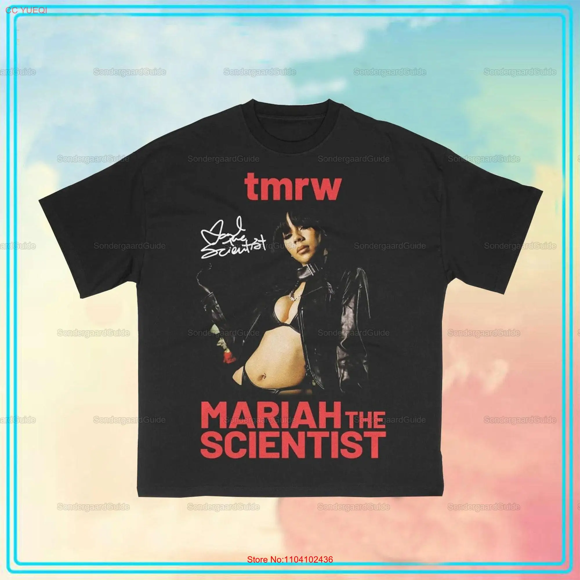 Mariah The ScientisT T Shirt Tmrw Autograph Rap Concert Merch RnB Genre Music Tour long or short sleeves