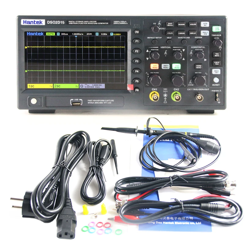 Hantek Digital Oscill DSO2C10 DSO2D15 DSO2D10 DSO2C15 2 Channels 100Mhz/150Mhz Bandwidth USB Portable Meter Tester