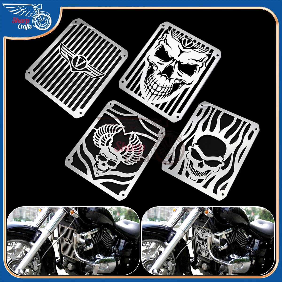 Motorcycle Accessories Radiator Grill Guard Protector Water Tank Cooler Cover For Kawasaki Vulcan 400 800 VN400 VN800 1995-2006