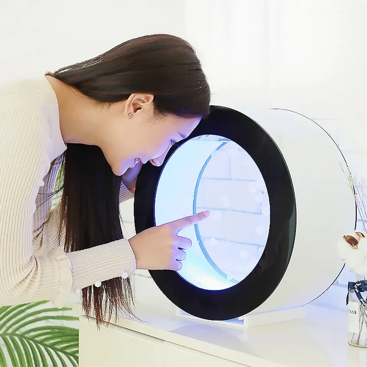 

Professional Red White Black Jellyfish Round Tank, Display Jellyfish Feeding Tank#