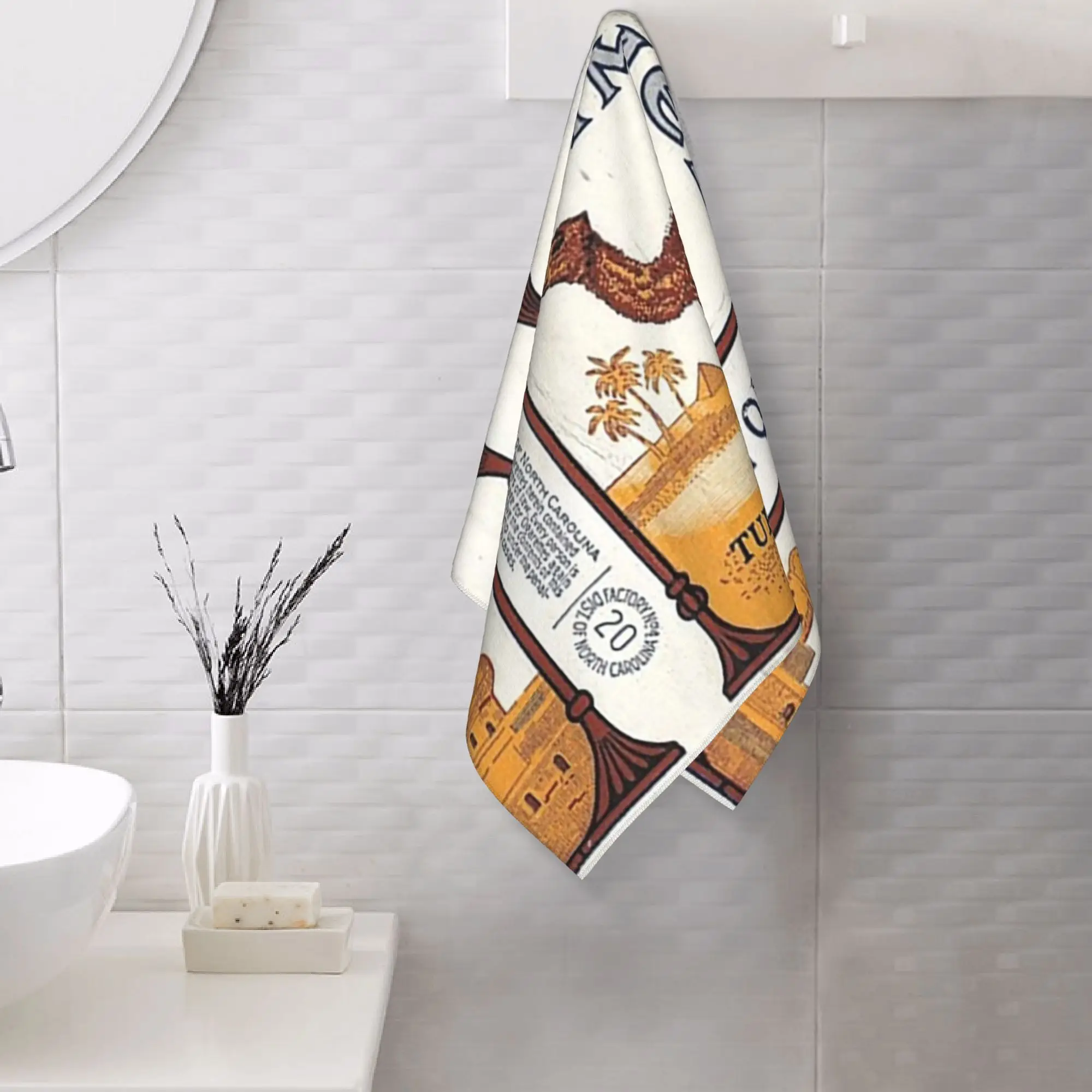 Custom Vintage Camel Cigarette Pack Soft Face Towel Quick Dry Pool Bath Cotton Towels Absorbent