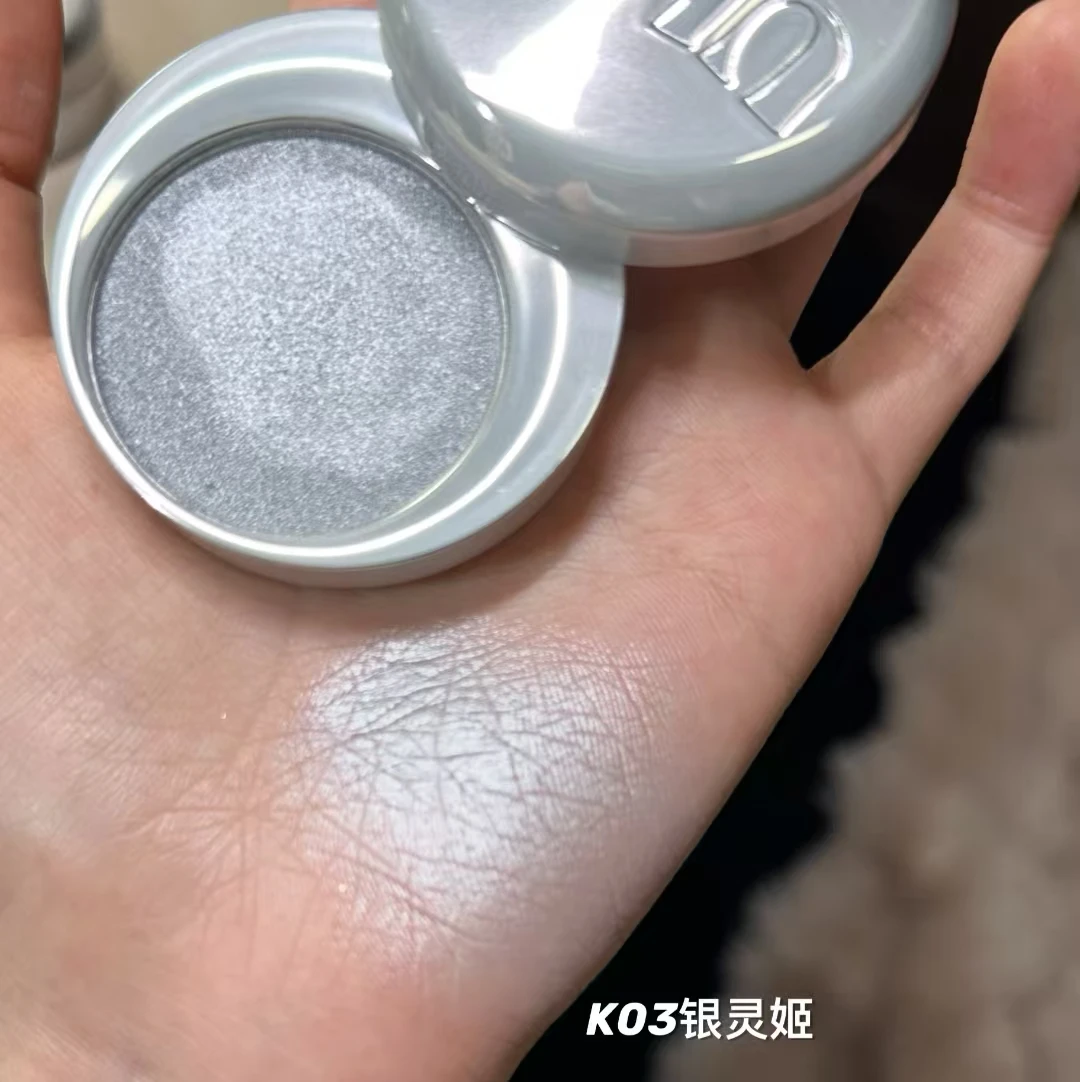 Uhue อายแชโดว์ High Gloss Powder Cream Glitter Pearlescent Smoky Polar Shimmer Fine Flash Long Lasting Single Eye Shadow แต่งหน้า