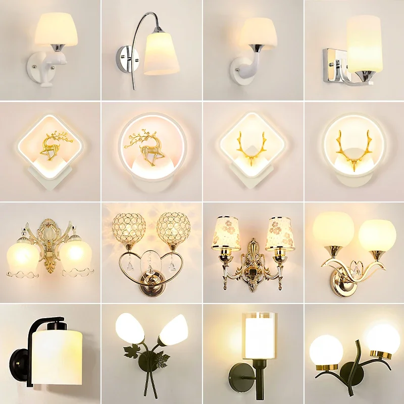 

#*Wall Lamp Living Room Lamps Modern Minimalist Creative Stair Light Aisle Corridor Light