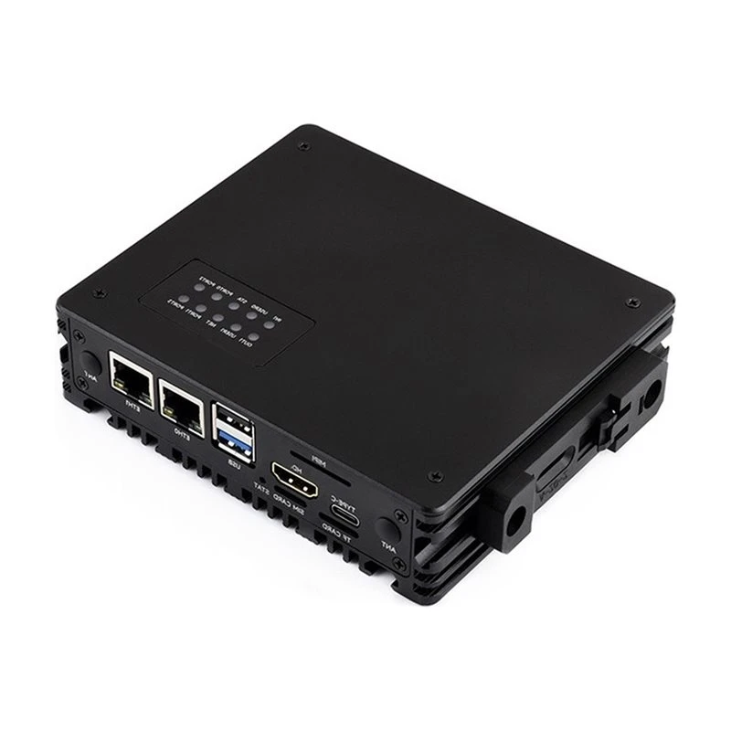 AT41 For Rpi CM5 RS485 4G/5G Exp Board Dual Gigabit/2.5G Ethernet Case