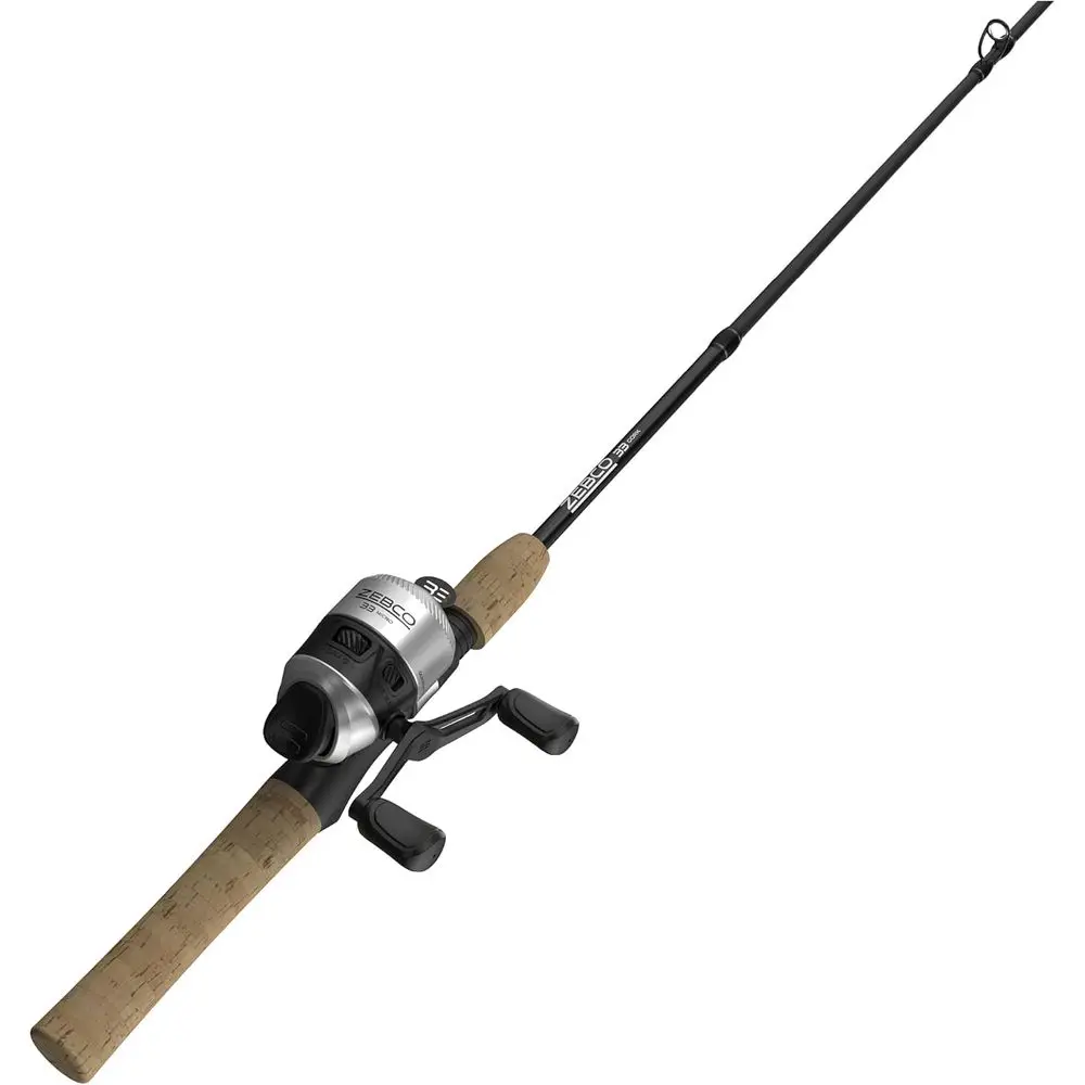 

Graphite Fishing Rod with Cork Grip, QuickSet Anti-Reverse, Bite Alert Feature
