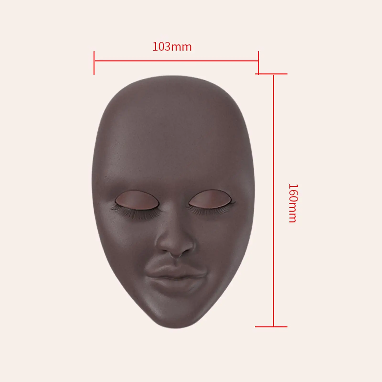 Tête de Mannequin pour la Pratique de l'Entraînement des Cils, Polyvalente, Douce, Extension, Modèle pio, Utilisation Professionnelle, Maquillage