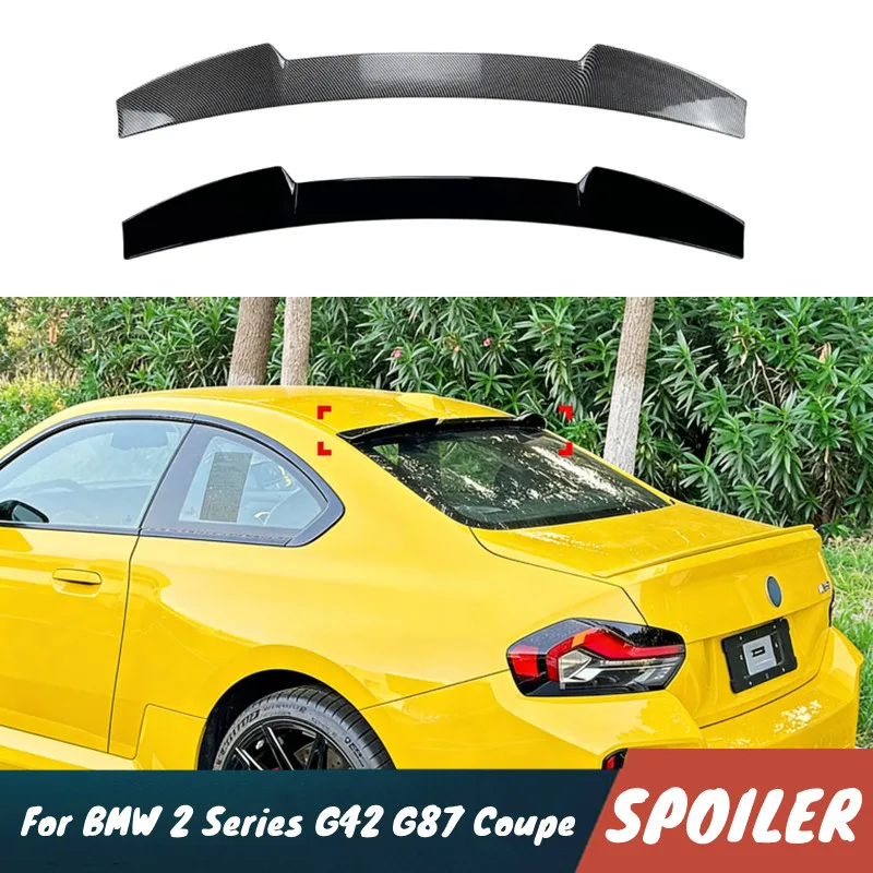 For 2022+ BMW 2 Series G42 G87 Coupe M240 M2 Car Rear Trunk Lid /Rear Roof Spoiler Wings Body Kit Exterior Tuning Accessories