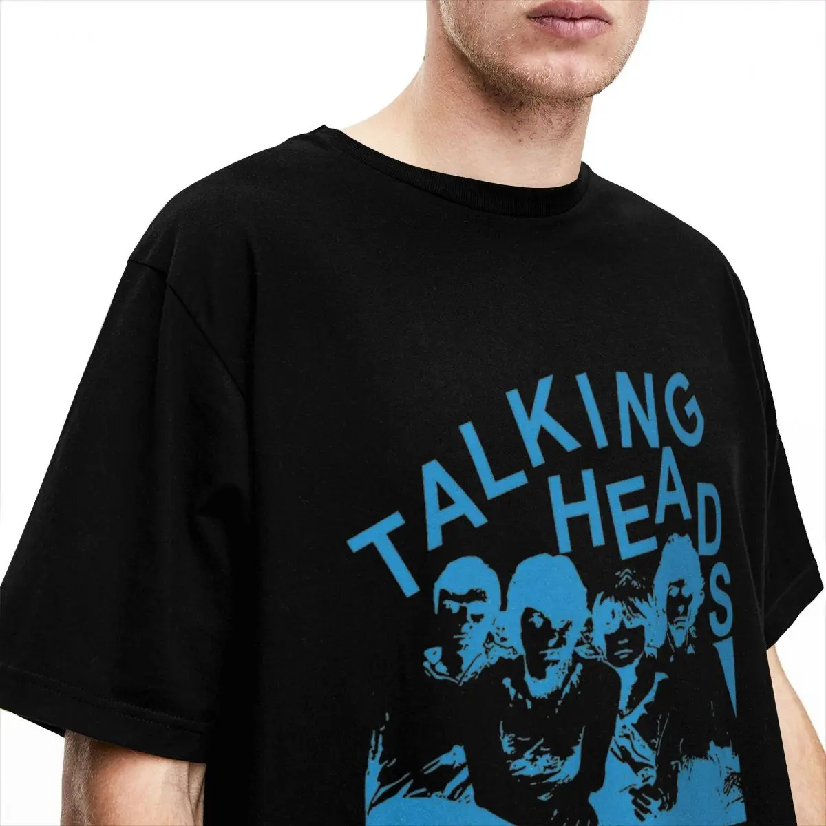 Men Women's Rock Talking Heads Psycho Killer Shirts Stuff Fashion Cotton punk music band T Shirt Tee Clothes All Seasons