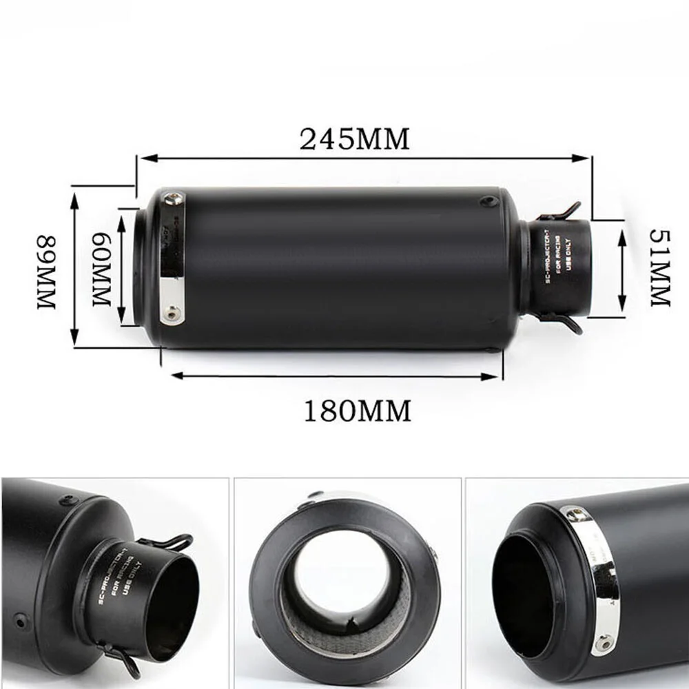 Auspuffanlagen für Yamaha YZF R6 2006-2016 Komplettes Auspuffsystem Schalldämpfer Endrohre Vorderes Verbindungsrohr Auspuffrohre – Detail 3