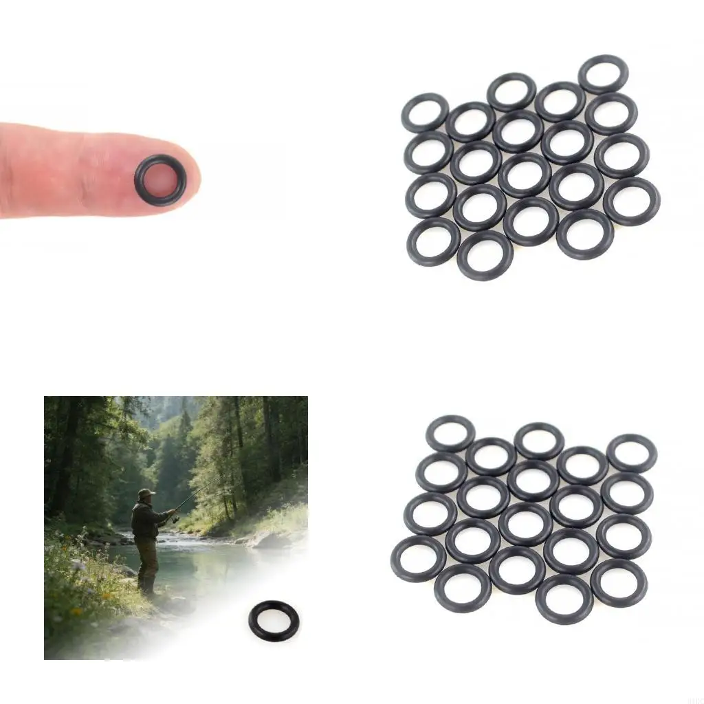  Carps Fishing Bites Alarm Rubber Round O Rings 11mm Fishing Tackle Quickly change Accessories