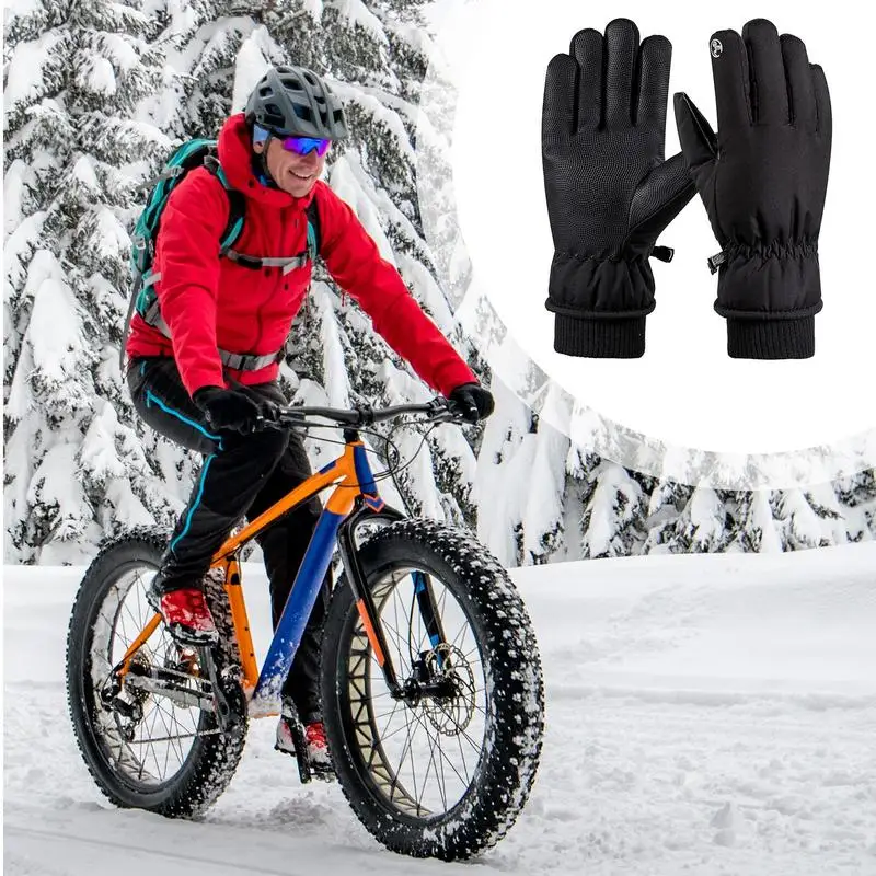 Winter Gloves Winter Waterproof Cycling Gloves Thermal Ski Gloves Winter Touchscreen Gloves For Cycling Driving Hiking