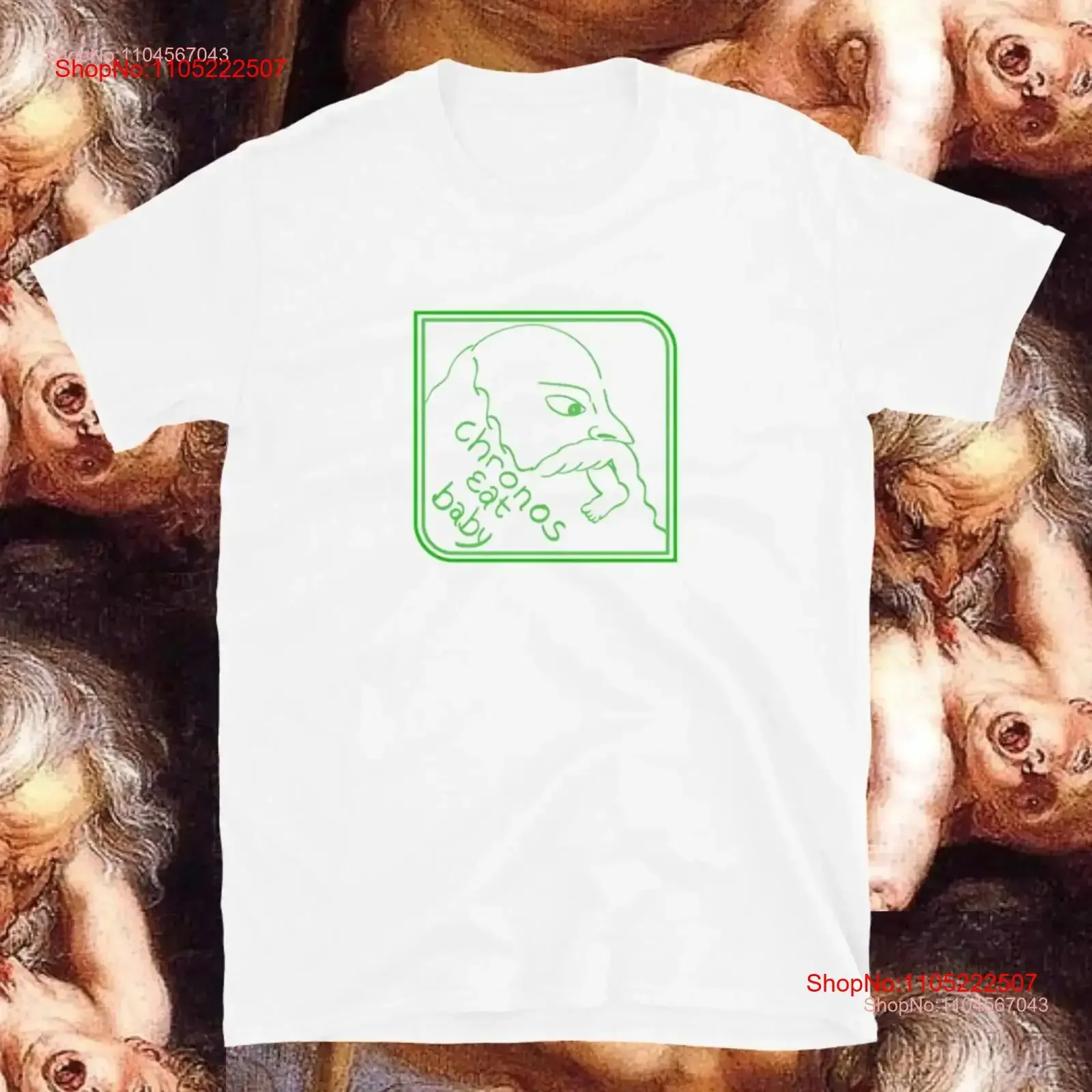 Chronos Goya Saturno gótico divertido Dank Meme dioses griegos camiseta vintage gráfico lavado elegante cómodo homme Casual Unisex