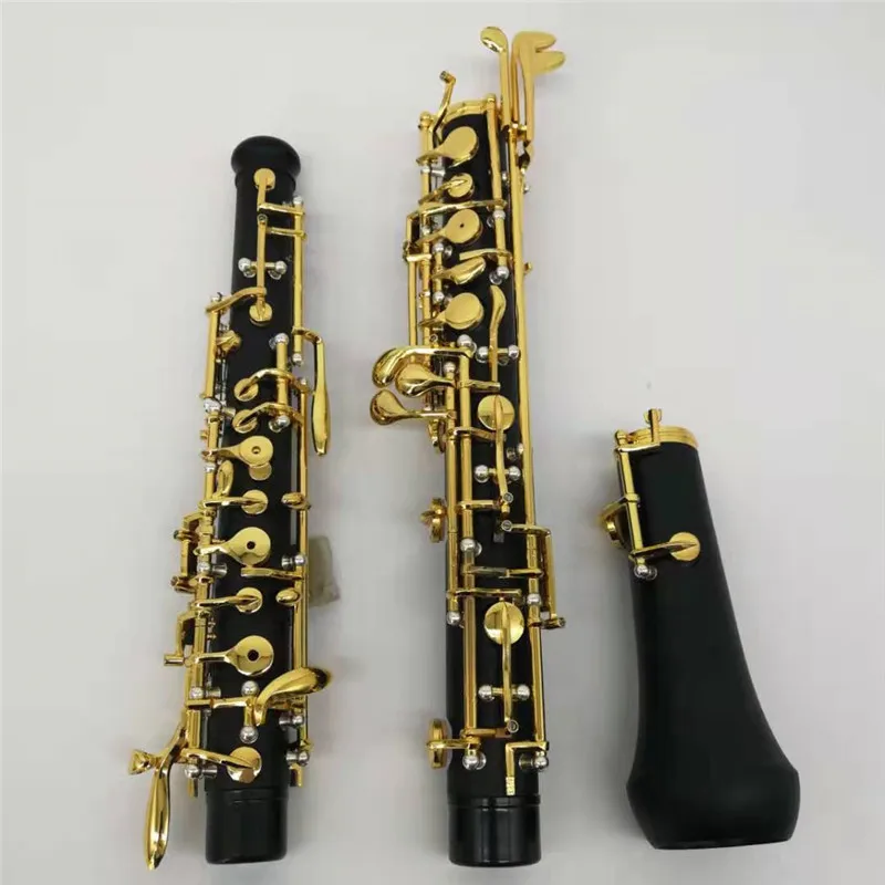 Student Playing Model ABS Body Golden Plated Key Oboe for Sales